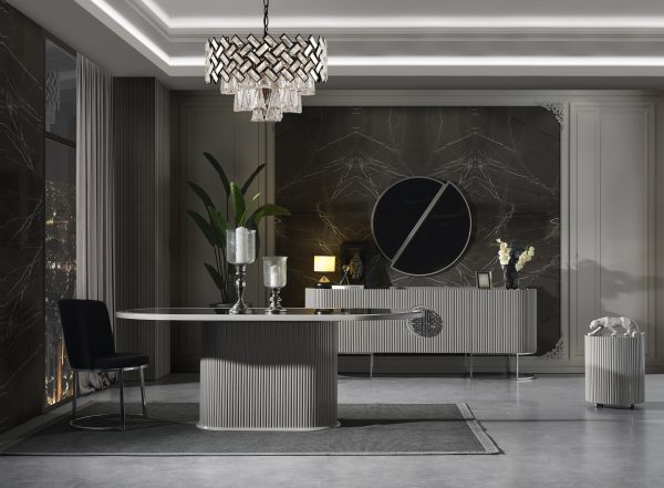 Gucci Grey Luxury Yemek Odası - Görsel 4